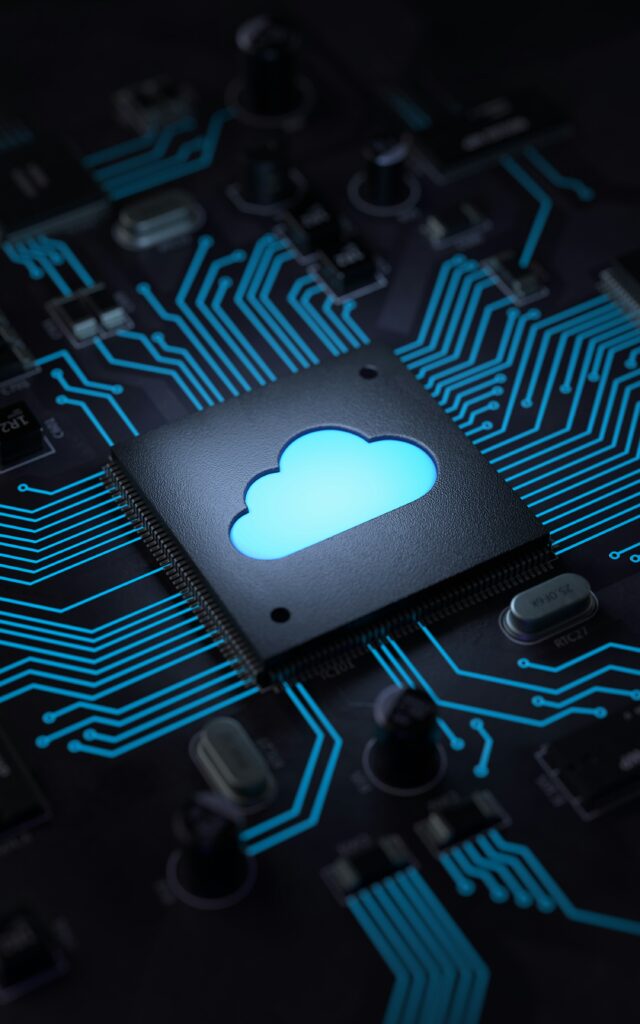 Cloud services and Microsoft 365 illustration