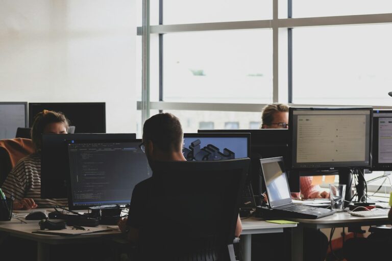 IT team working at computers representing cyber incident response planning