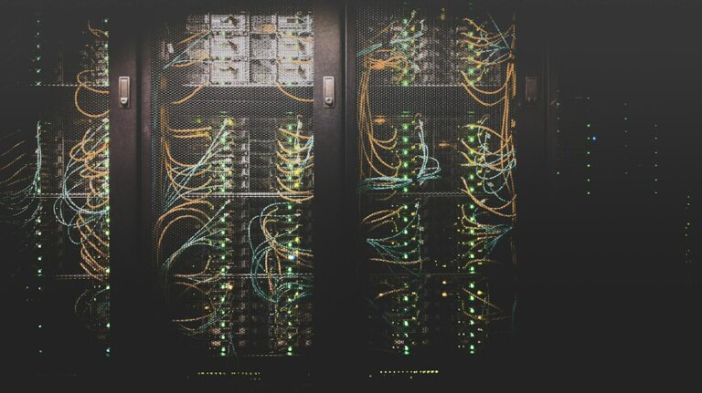 Server infrastructure representing business backup and disaster recovery