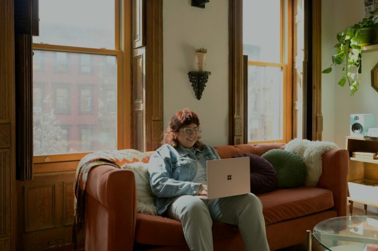 Person working remotely on a laptop, representing secure home and hybrid working for small businesses