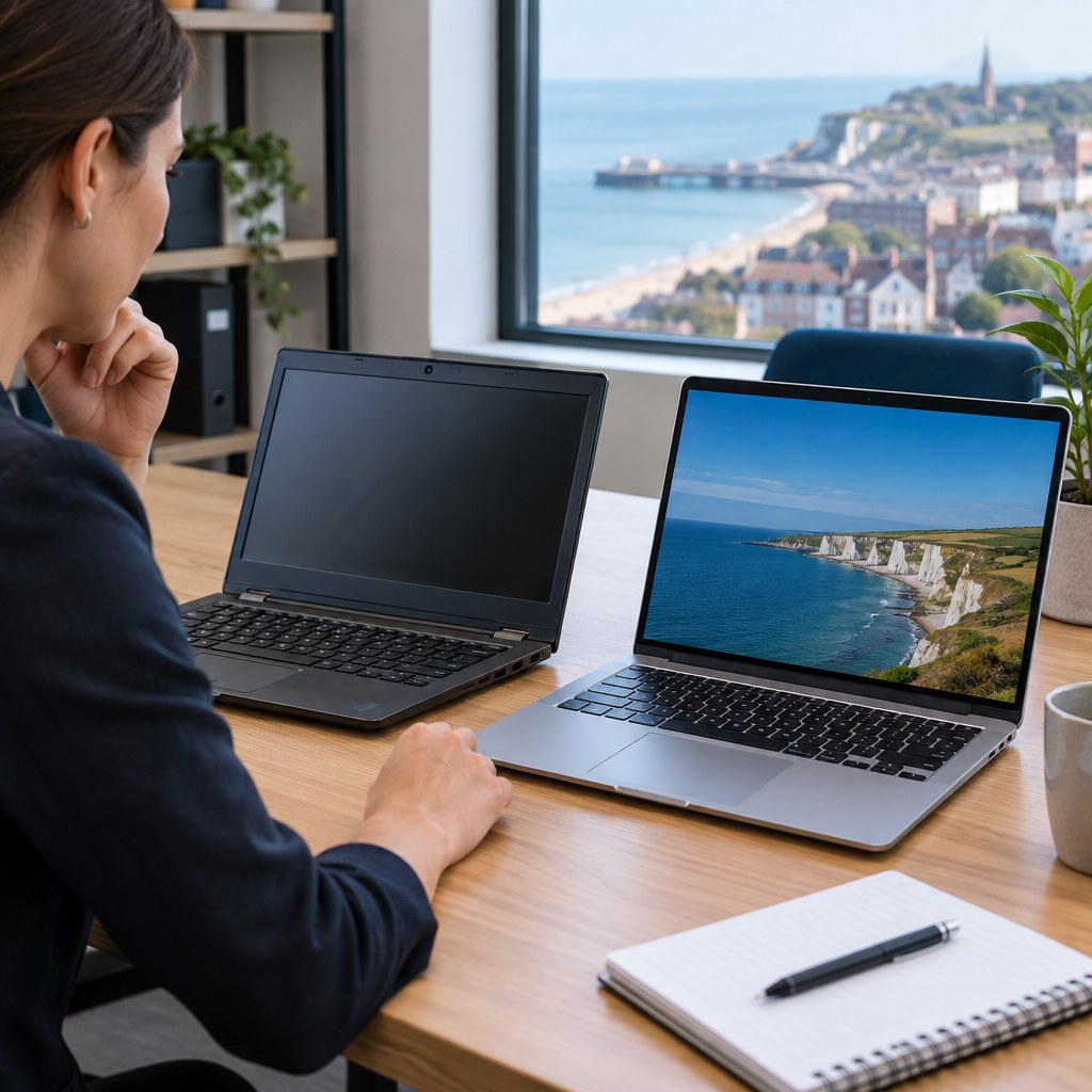 Refurbished or New Business Laptops? A Practical Guide for Sussex SMEs